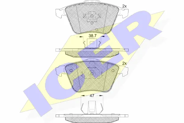 Brake Pad Set, disc brake (181652)