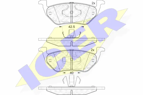 Brake Pad Set, disc brake (182031)