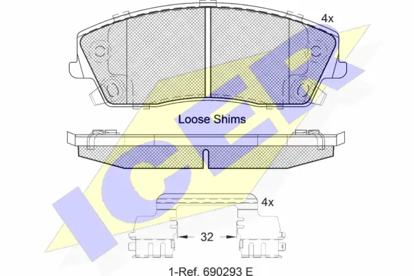 Brake Pad Set, disc brake (182067)