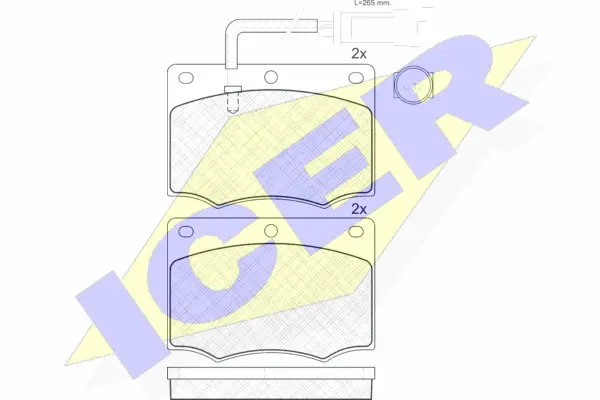 Brake Pad Set, disc brake (180395)