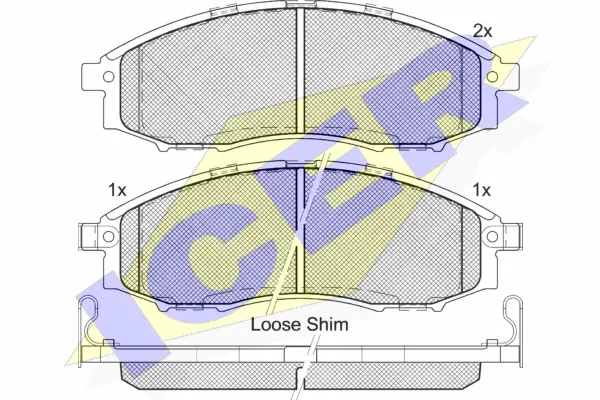 Brake Pad Set, disc brake (181703)