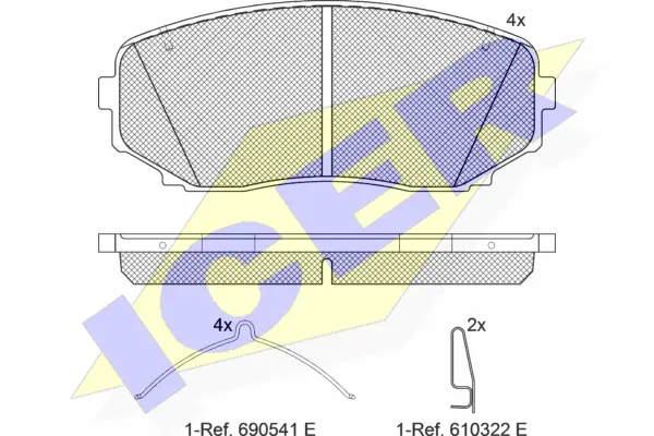 Brake Pad Set, disc brake (181962-233)