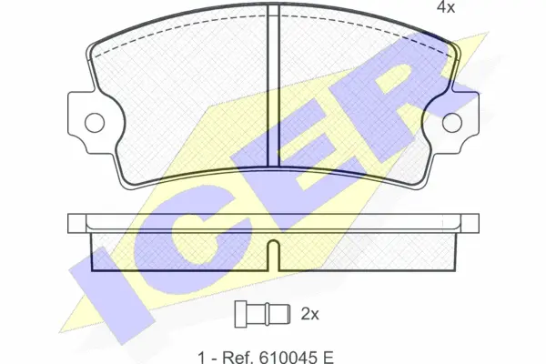 Brake Pad Set, disc brake (180258)