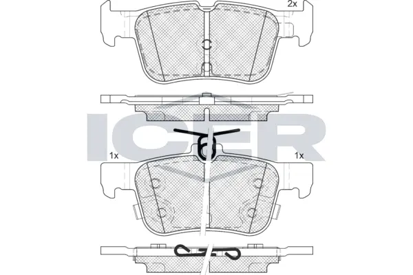 Brake Pad Set, disc brake (182198-208)