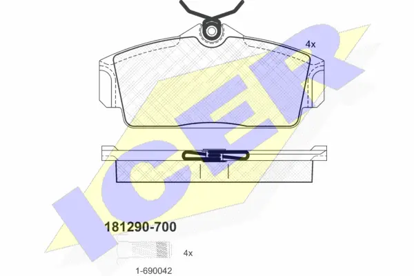 Brake Pad Set, disc brake (181290-700)