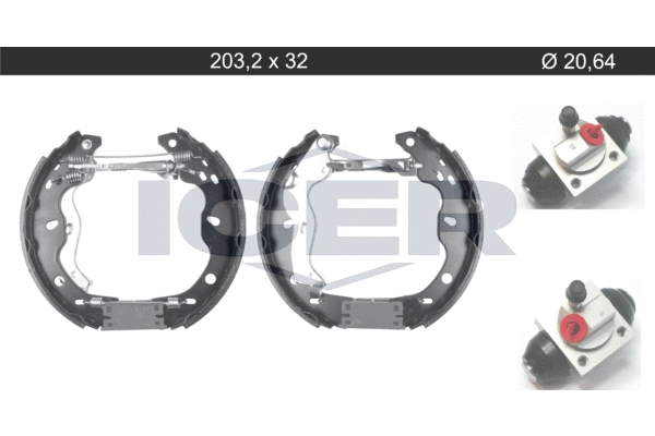 Brake Shoe Set (79KT0121 C)