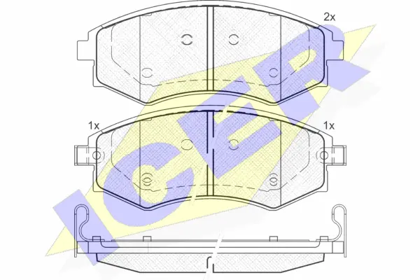 Brake Pad Set, disc brake (181716)