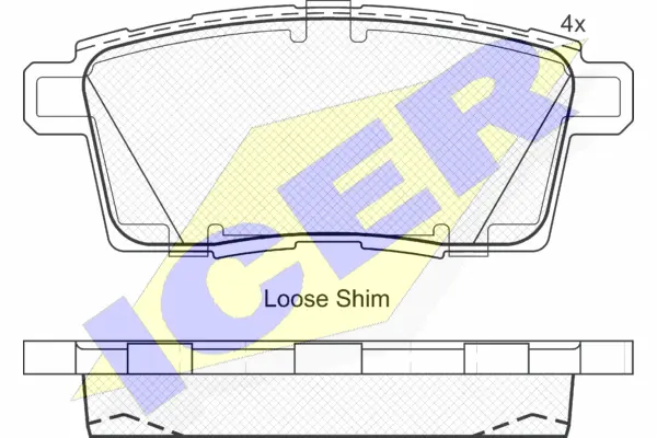 Brake Pad Set, disc brake (181963)