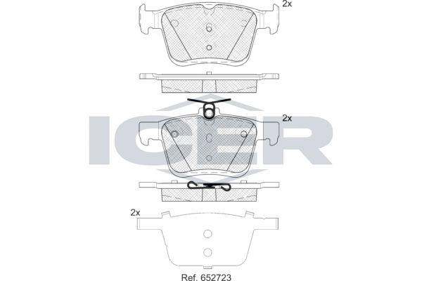Brake Pad Set, disc brake (182099-203)