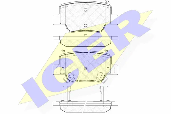 Brake Pad Set, disc brake (181945)