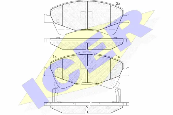 Brake Pad Set, disc brake (181892)