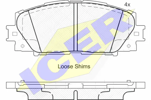 Brake Pad Set, disc brake (181938)