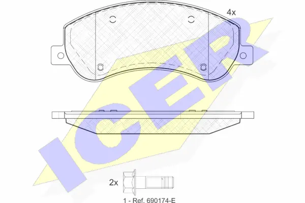 Brake Pad Set, disc brake (141793-204)