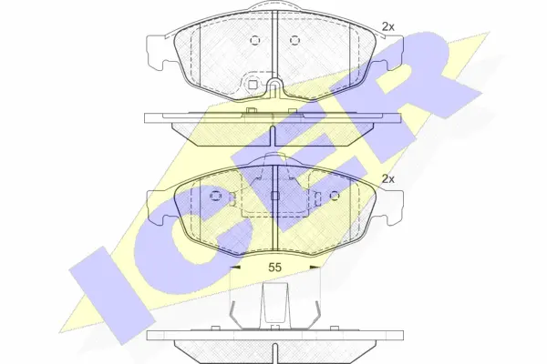 Brake Pad Set, disc brake (181559)