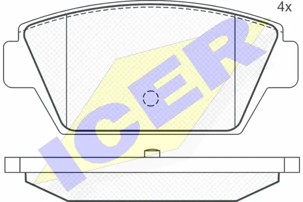 Brake Pad Set, disc brake (180540)