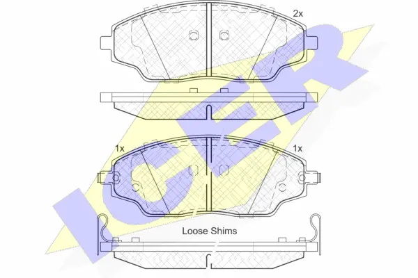 Brake Pad Set, disc brake (182167)