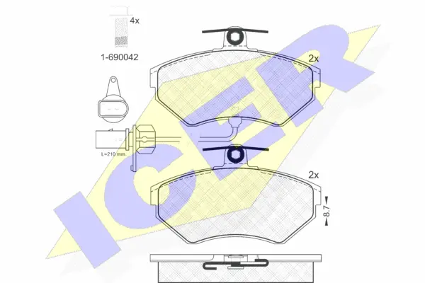 Brake Pad Set, disc brake (181157-203)