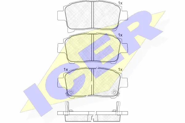 Brake Pad Set, disc brake (181583)
