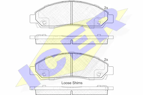 Brake Pad Set, disc brake (181974)