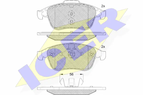 Brake Pad Set, disc brake (181918-208)