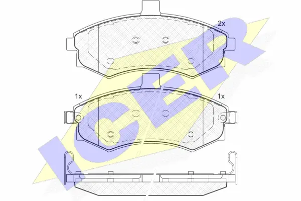Brake Pad Set, disc brake (181643)