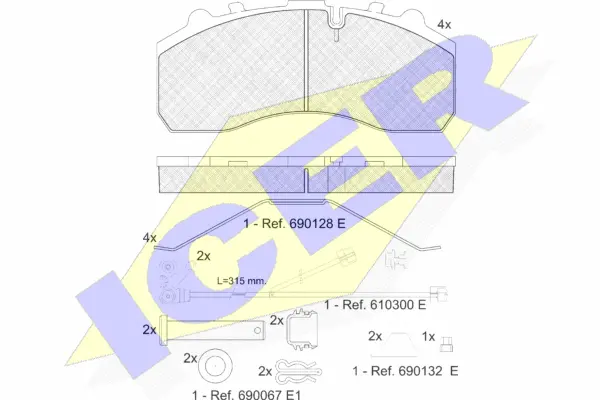 Brake Pad Set, disc brake (151194-117)