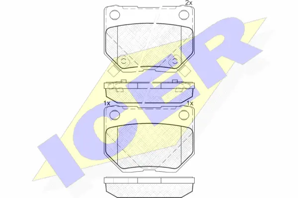 Brake Pad Set, disc brake (181749-200)