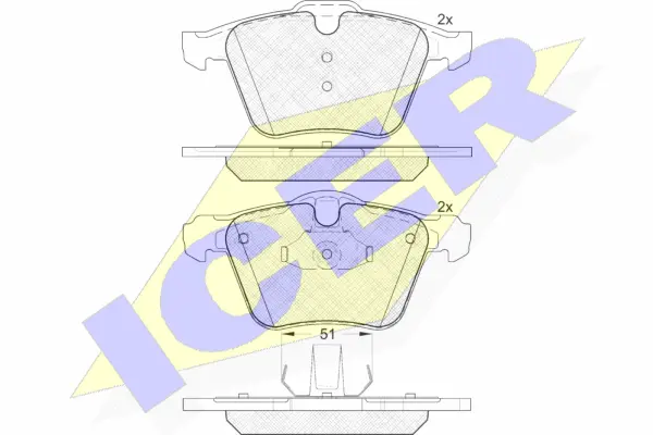 Brake Pad Set, disc brake (181805)