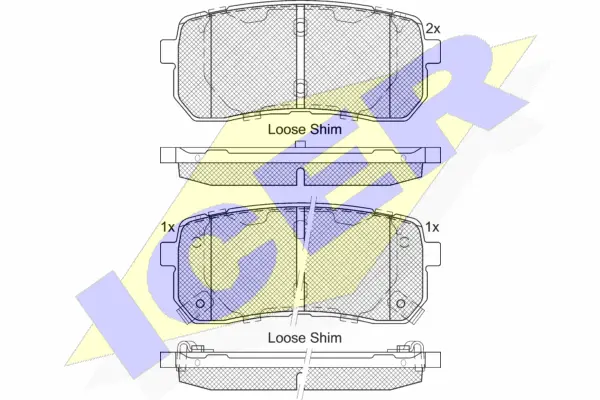 Brake Pad Set, disc brake (181839-233)
