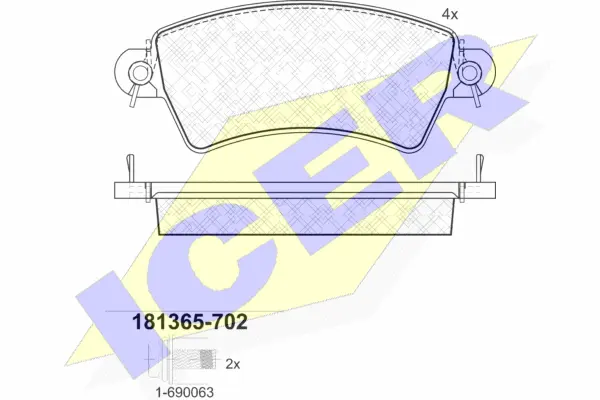 Brake Pad Set, disc brake (181365-702)