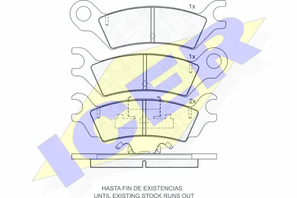 Brake Pad Set, disc brake (180438)