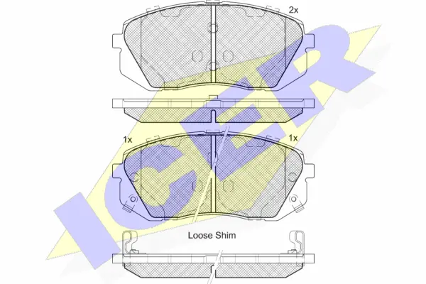 Brake Pad Set, disc brake (181826)