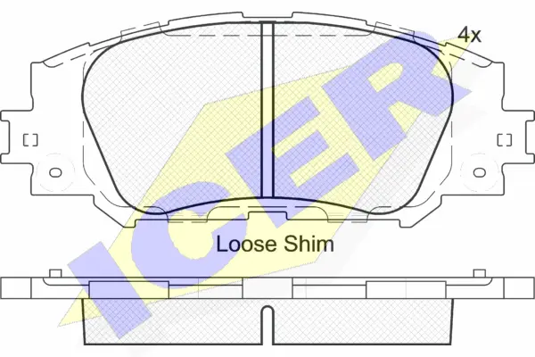 Brake Pad Set, disc brake (182172)