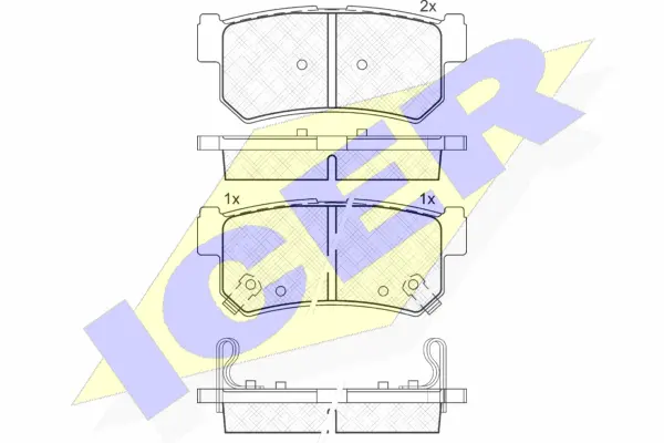 Brake Pad Set, disc brake (181646)
