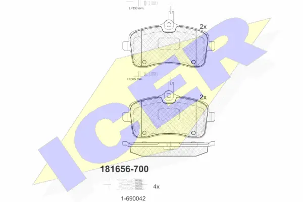 Brake Pad Set, disc brake (181656-700)