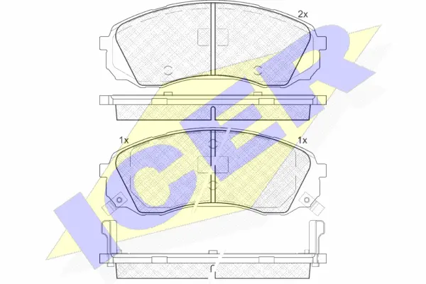 Brake Pad Set, disc brake (181911)