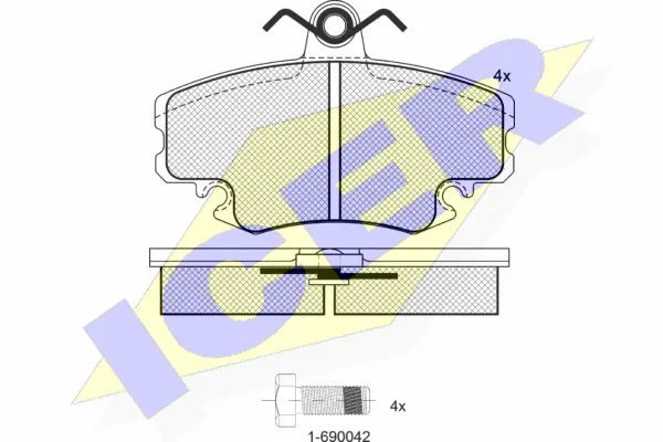 Brake Pad Set, disc brake (180993-204)