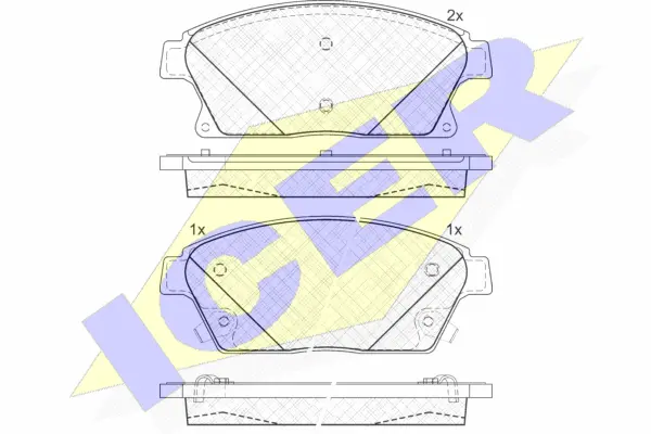 Brake Pad Set, disc brake (181939-202)