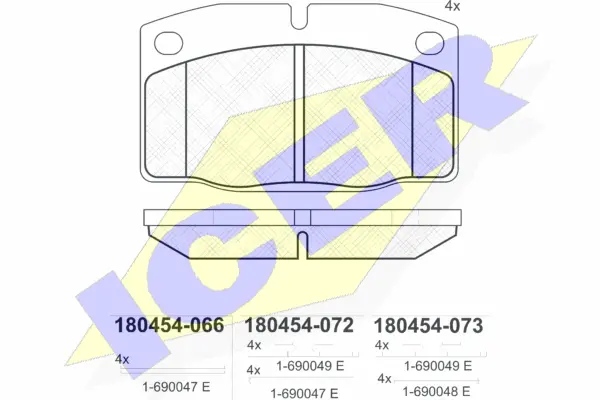 Brake Pad Set, disc brake (180454)