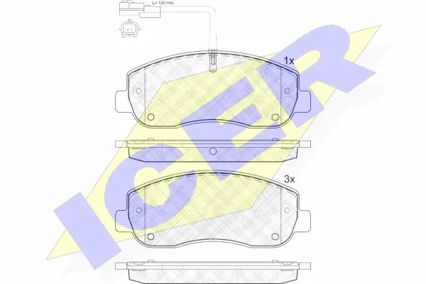Brake Pad Set, disc brake (141999)