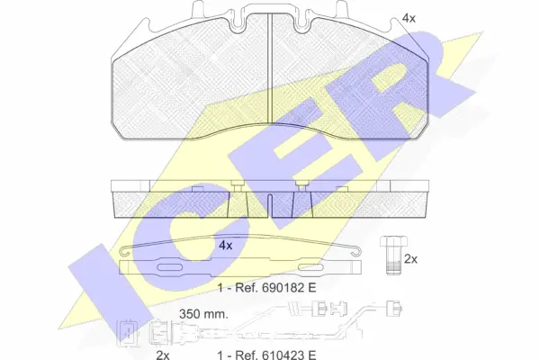Brake Pad Set, disc brake (151831-122)