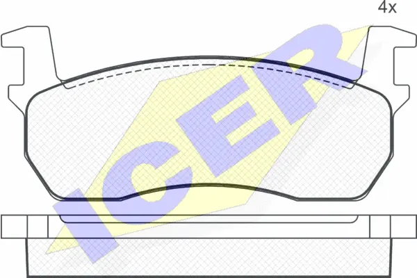 Brake Pad Set, disc brake (180424)