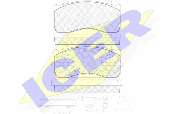 Brake Pad Set, disc brake (151404-202)