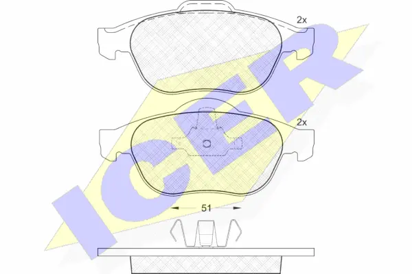Brake Pad Set, disc brake (181432)