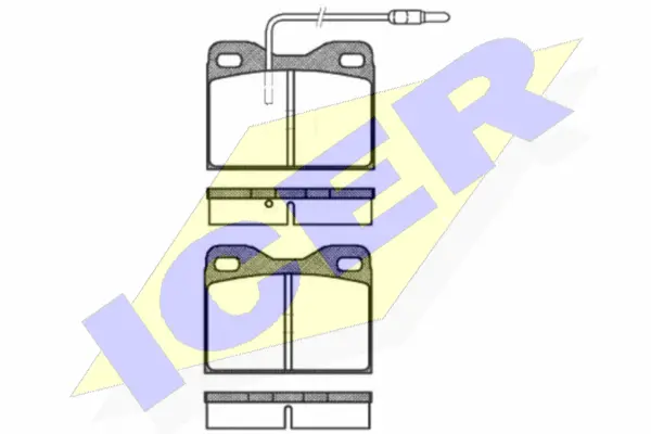 Brake Pad Set, disc brake (180458)