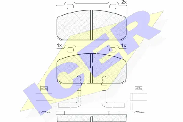 Brake Pad Set, disc brake (180632)