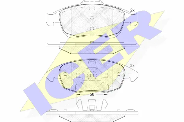 Brake Pad Set, disc brake (181852)