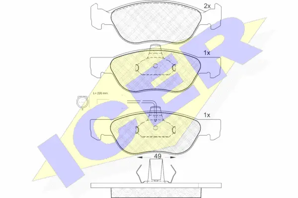 Brake Pad Set, disc brake (181124)