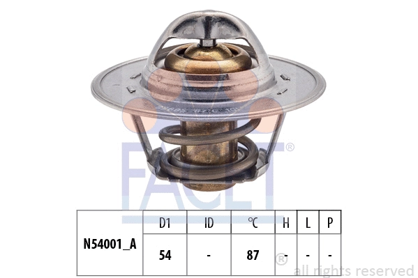 Thermostat, coolant (7.8547S)