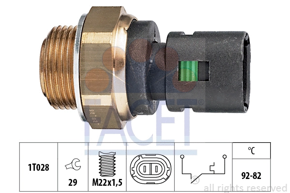 Temperature Switch, radiator fan (7.5128)